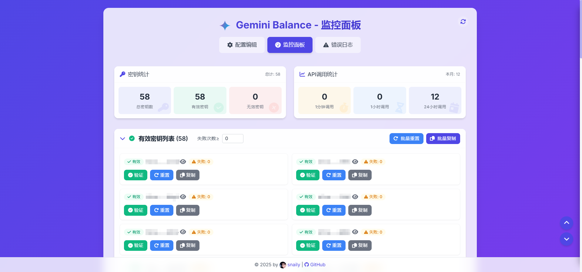 监控面板